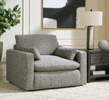 Dramatic Granite Chair and Ottoman from Ashley - Luna Furniture