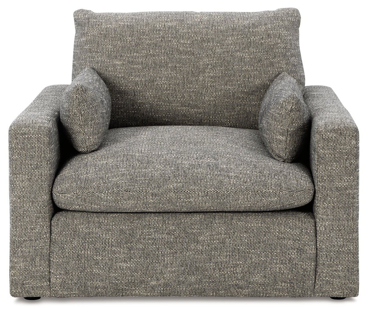 Dramatic Granite Sofa, Loveseat, Chair and Ottoman from Ashley - Luna Furniture
