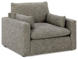Dramatic Granite Sofa, Loveseat, Chair and Ottoman from Ashley - Luna Furniture