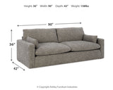 Dramatic Granite Sofa, Loveseat, Chair and Ottoman from Ashley - Luna Furniture