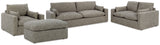 Dramatic Granite Sofa, Loveseat, Chair and Ottoman from Ashley - Luna Furniture