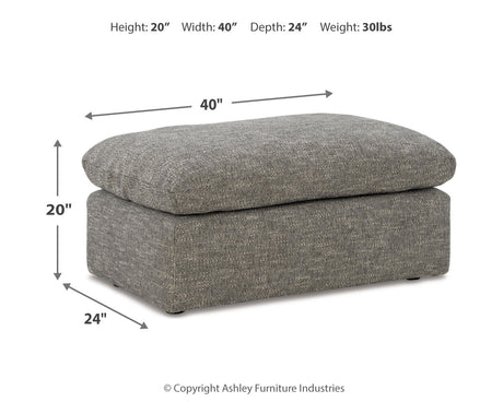Dramatic Granite Sofa, Loveseat, Chair and Ottoman from Ashley - Luna Furniture