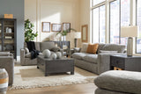 Dramatic Granite Sofa, Loveseat, Chair and Ottoman from Ashley - Luna Furniture