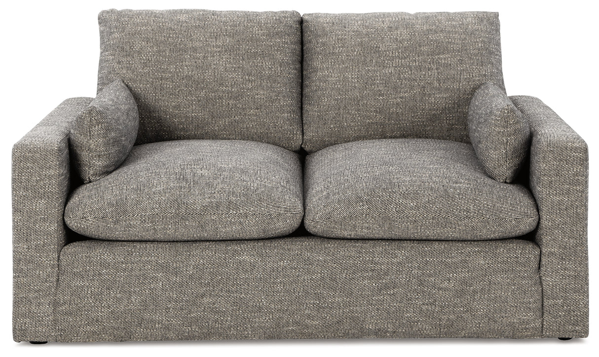 Dramatic Granite Sofa, Loveseat, Chair and Ottoman from Ashley - Luna Furniture