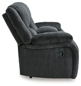 Draycoll Slate Reclining Loveseat with Console and Recliner from Ashley - Luna Furniture