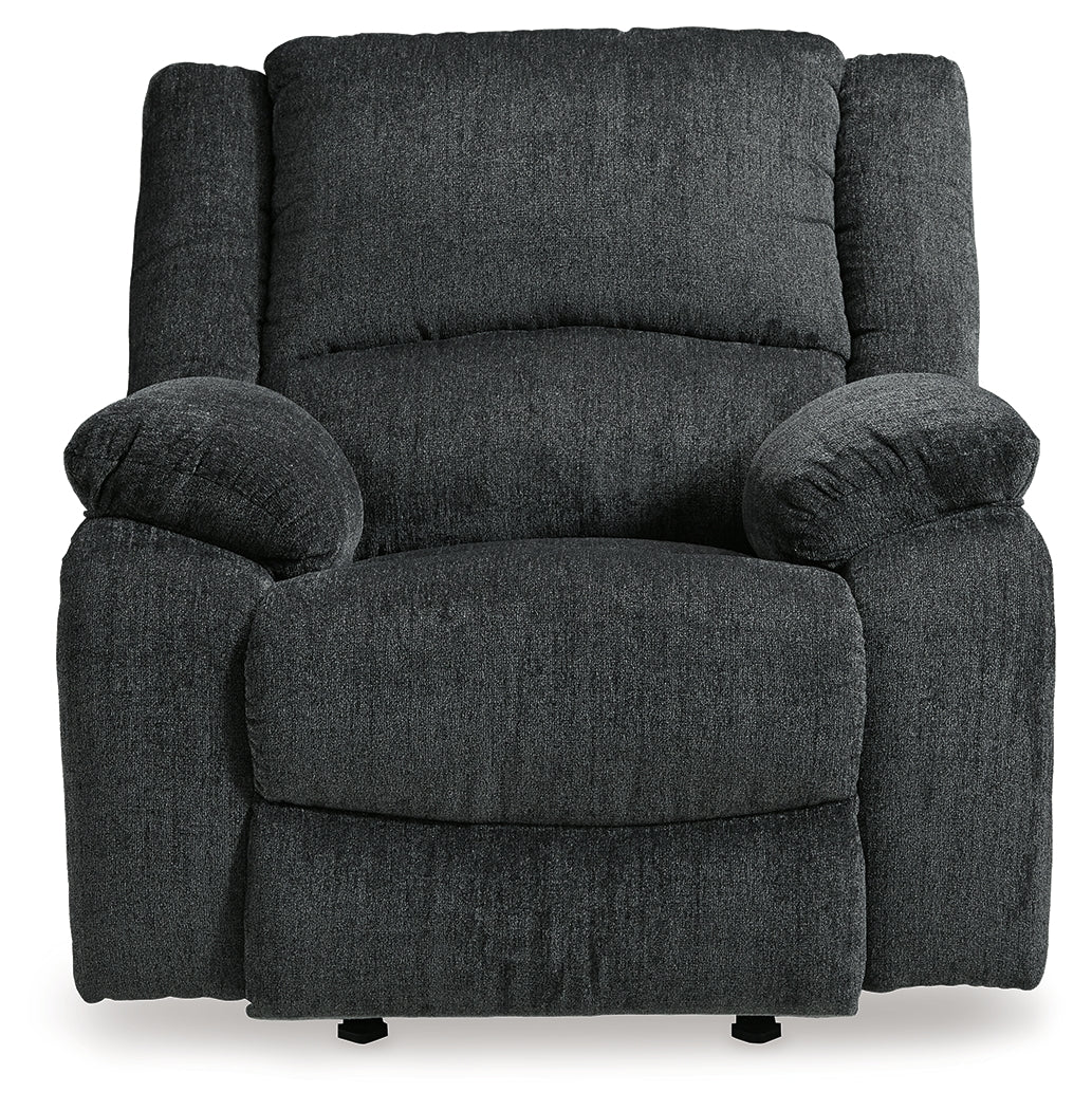 Draycoll Slate Reclining Loveseat with Console and Recliner from Ashley - Luna Furniture