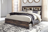 Drystan King Bookcase Bed with 2 Nightstands in Multi from Ashley - Luna Furniture