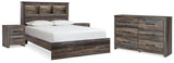 Drystan Multi Queen Bookcase Bed, Dresser and 2 Nightstands from Ashley - Luna Furniture