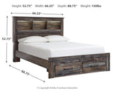 Drystan Multi Queen Bookcase Storage Bed, Chest and 2 Nightstands from Ashley - Luna Furniture