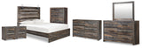 Drystan Queen Panel Bed, 2 Dressers, Mirror, Chest and 2 Nightstands from Ashley - Luna Furniture