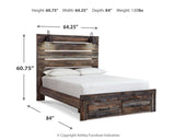 Drystan Queen Panel Bed with Dresser and Nightstand in Multi from Ashley - Luna Furniture