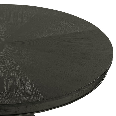 Rylie Black 48" Round Dining Table from Steve Silver - Luna Furniture