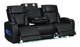 Dubai Black 3-Piece Power Reclining Living Room Set from Happy Homes - Luna Furniture