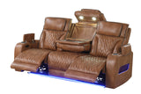 Dubai Brown 3-Piece Power Reclining Living Room Set from Happy Homes - Luna Furniture