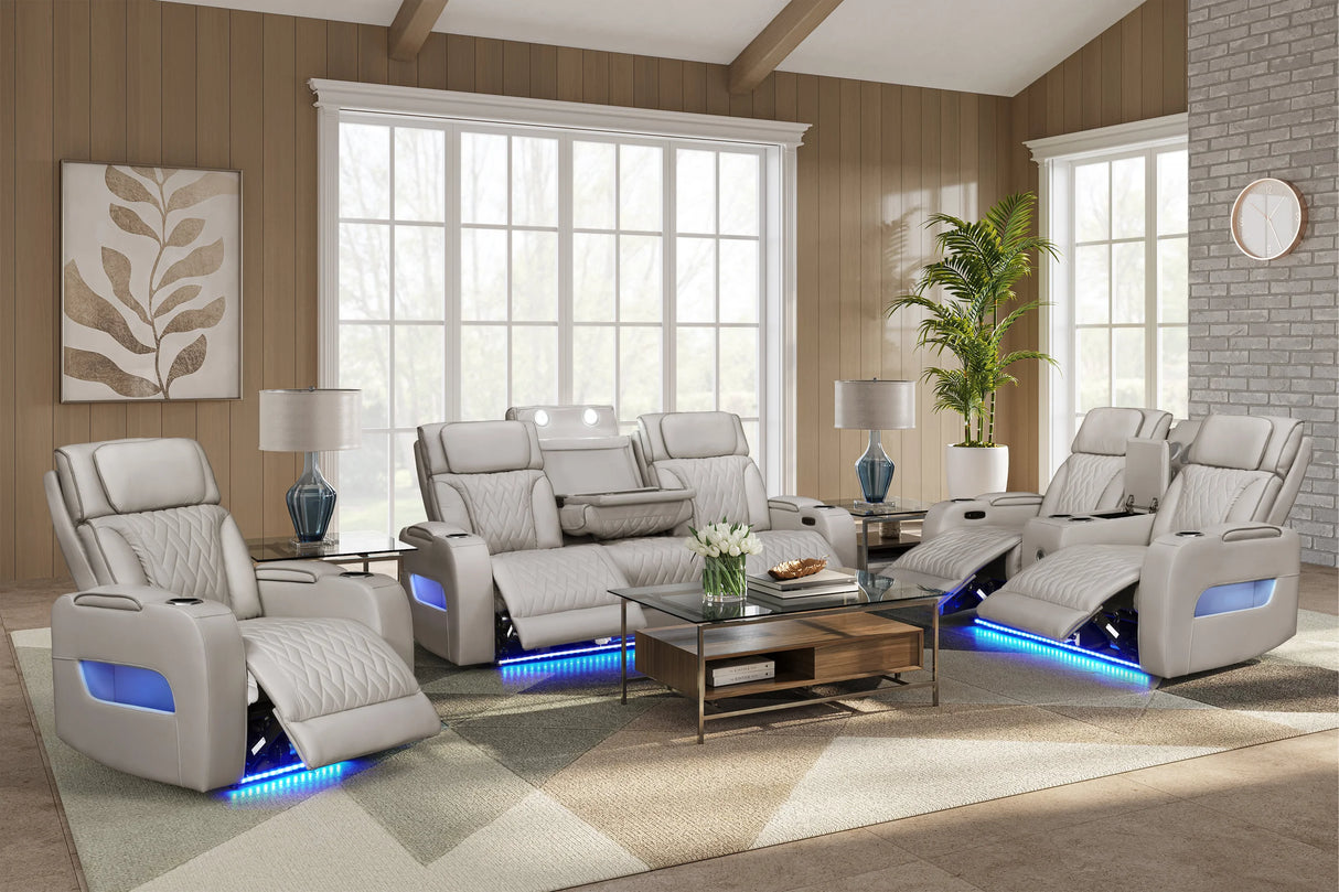 Dubai Sand 3-Piece Power Reclining Set from Happy Homes - Luna Furniture
