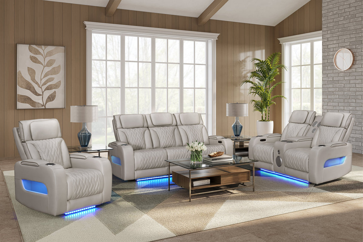 Dubai Sand 3-Piece Power Reclining Set from Happy Homes - Luna Furniture