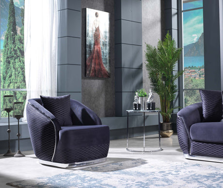 Dubai Gray Chair from Furnia - Luna Furniture