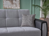 Dublin Boss Grey 3-Seat Sleeper Sofa from Bellona - Luna Furniture