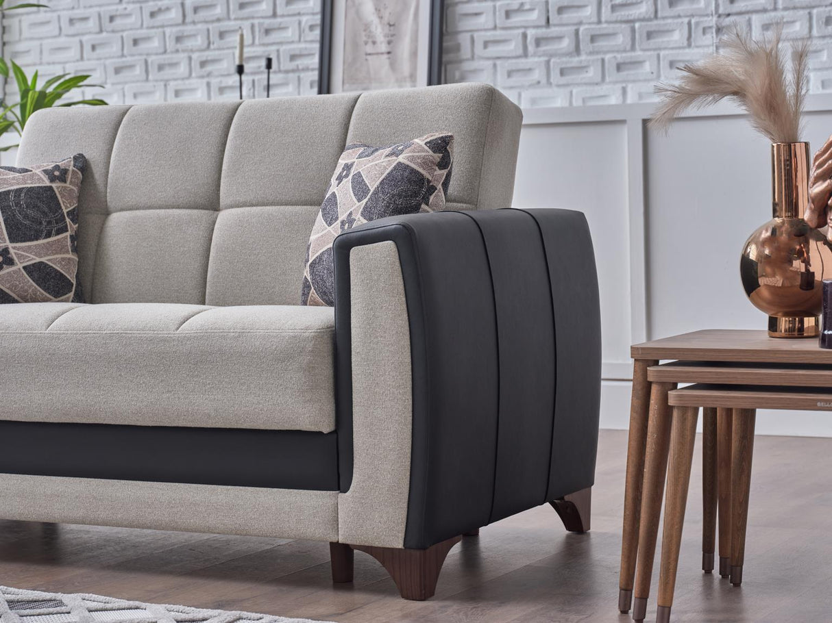 Dublin Boss Cream Loveseat from Bellona - Luna Furniture