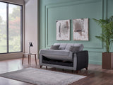 Dublin Boss Grey Loveseat from Bellona - Luna Furniture