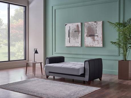 Dublin Boss Grey Loveseat from Bellona - Luna Furniture