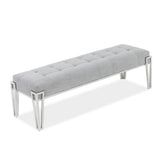 Decorative Rose Bed Rose Accent Bench from Michael Amini - Luna Furniture