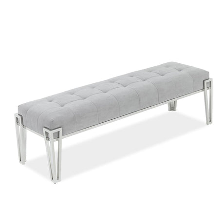 Decorative Rose Bed Rose Accent Bench from Michael Amini - Luna Furniture