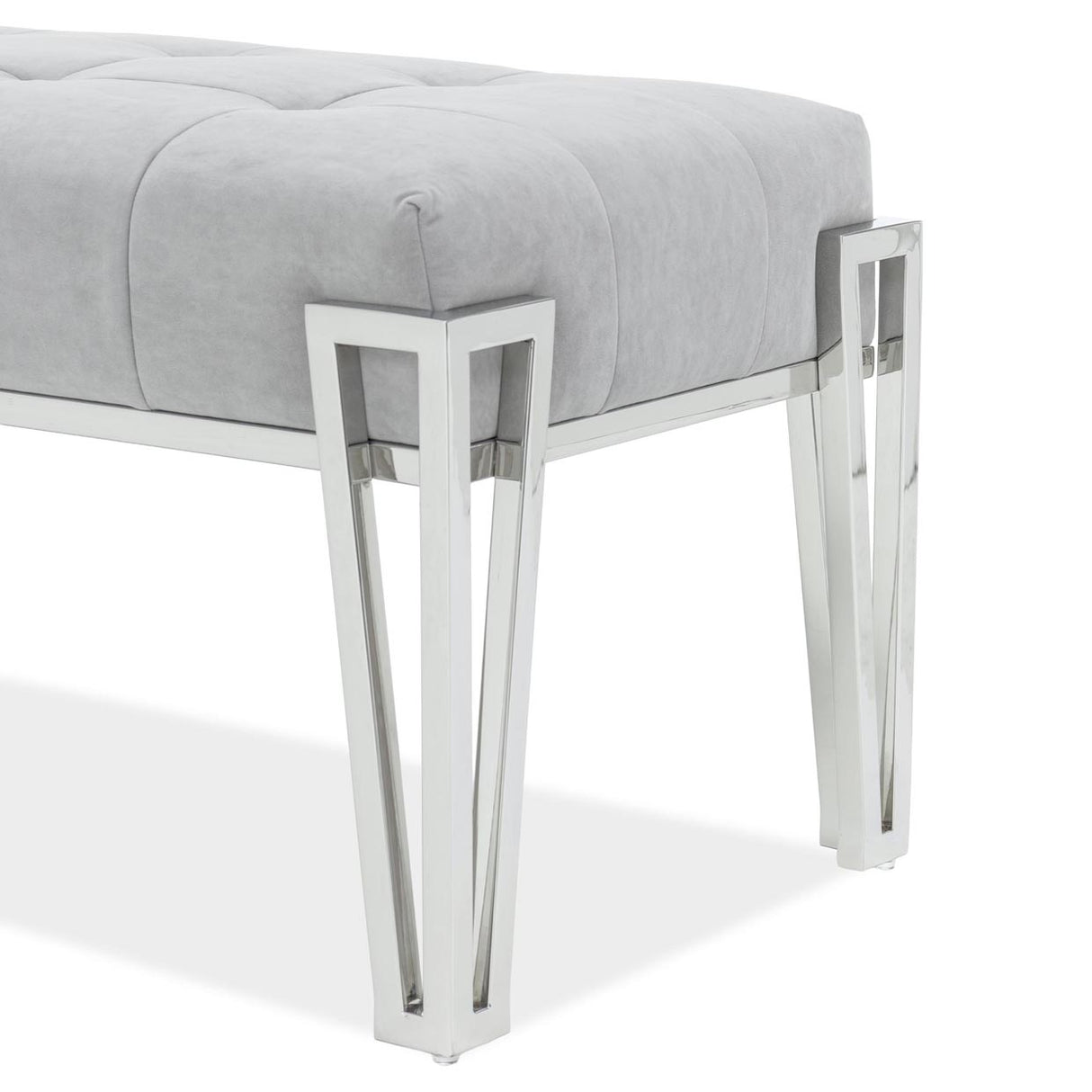 Decorative Rose Bed Rose Accent Bench from Michael Amini - Luna Furniture