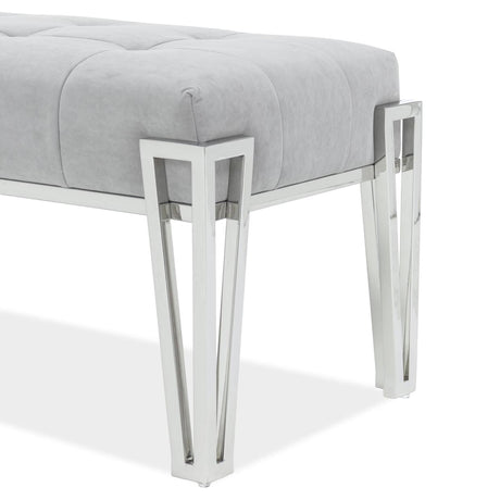 Decorative Rose Bed Rose Accent Bench from Michael Amini - Luna Furniture