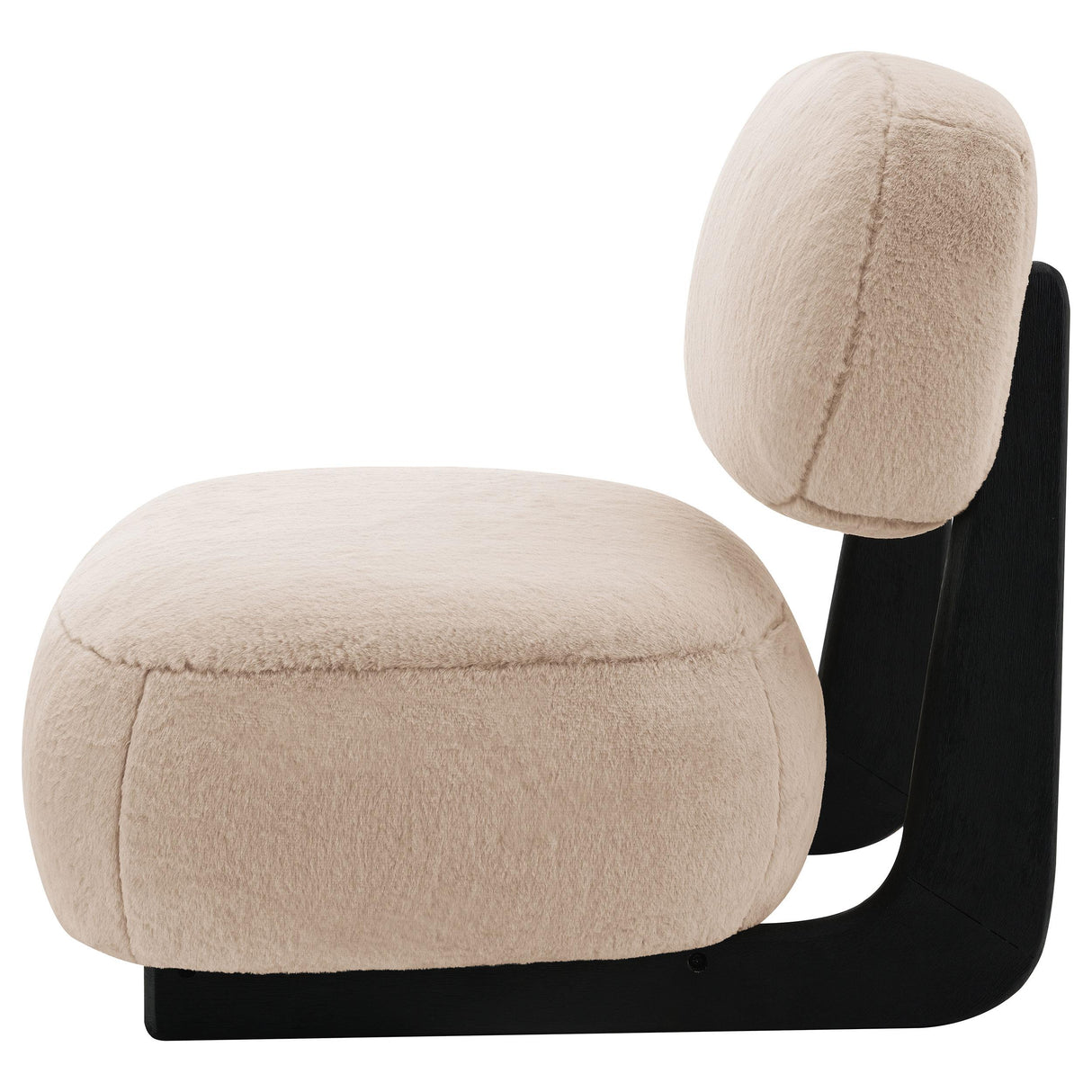 Duffie Camel Upholstered Armless Accent Chair from Coaster - Luna Furniture