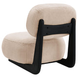 Duffie Camel Upholstered Armless Accent Chair from Coaster - Luna Furniture