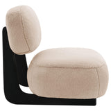 Duffie Camel Upholstered Armless Accent Chair from Coaster - Luna Furniture
