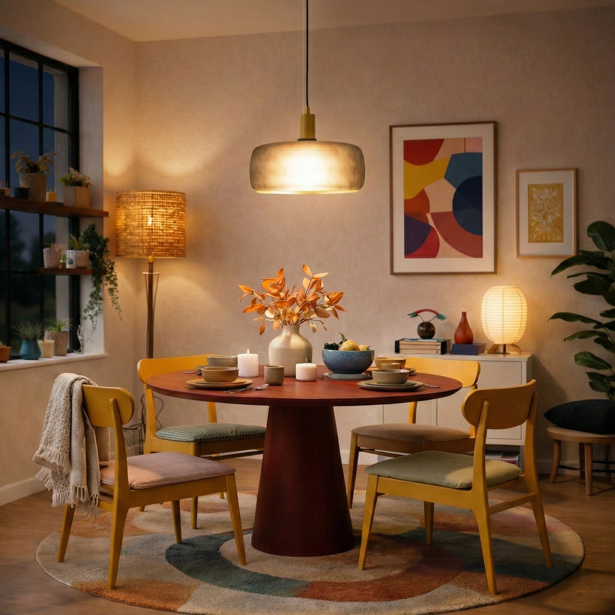 Dune Pendant Lamp - Black Sprayed and Gold from Ashcroft Furniture - Luna Furniture