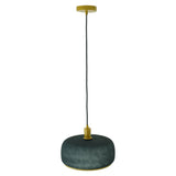 Dune Pendant Lamp - Black Sprayed and Gold from Ashcroft Furniture - Luna Furniture