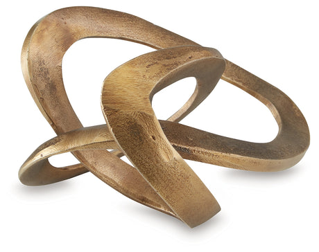 Dunnruck Antique Brass Finish Sculpture from Ashley - Luna Furniture