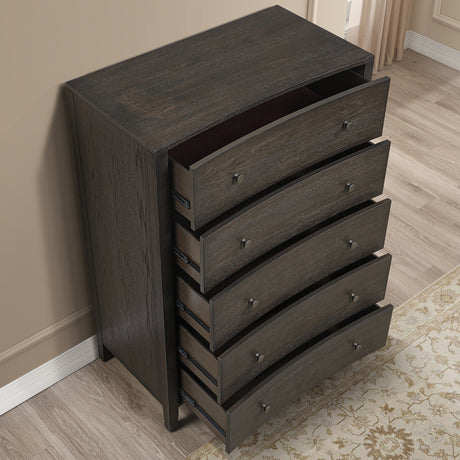 Verona Espresso Crescent-Shaped Chest from Steve Silver - Luna Furniture