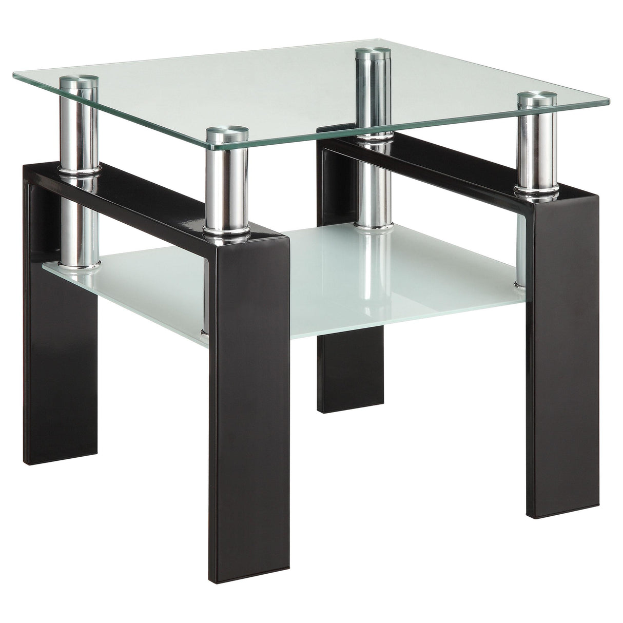 Dyer Black 3-Piece Rectangular Coffee and End Table Set from Coaster - Luna Furniture