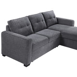 Noah Gray Flippable Convertible Storage Sleeper Chofa from Steve Silver - Luna Furniture