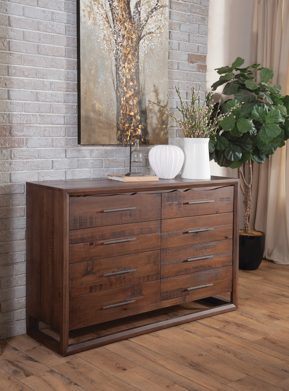 Lofton Brown 6-Piece Queen Bedroom Set from Steve Silver - Luna Furniture