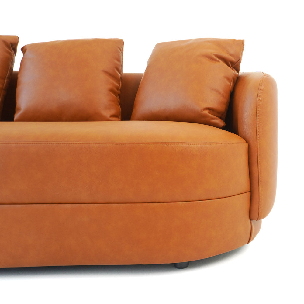 Dylan Cognac Leather Sofa from Midinmod - Luna Furniture