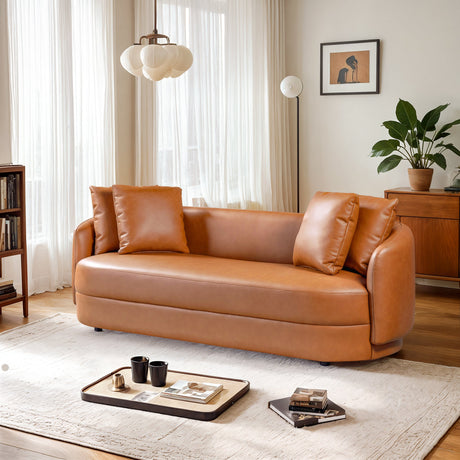 Dylan Cognac Leather Sofa from Midinmod - Luna Furniture