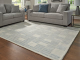 Dylanton Ivory/Blue Large Rug from Ashley Furniture - Luna Furniture