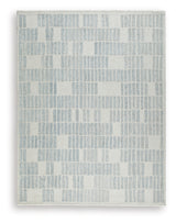 Dylanton Ivory/Blue Large Rug from Ashley Furniture - Luna Furniture
