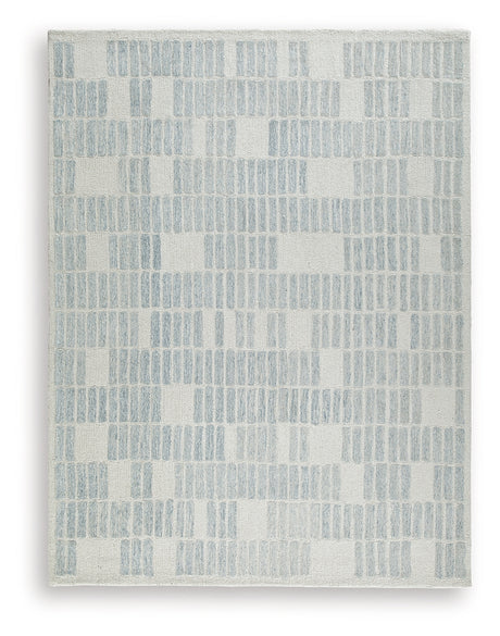 Dylanton Ivory/Blue Large Rug from Ashley - Luna Furniture