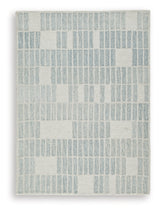 Dylanton Ivory/Blue Medium Rug from Ashley Furniture - Luna Furniture