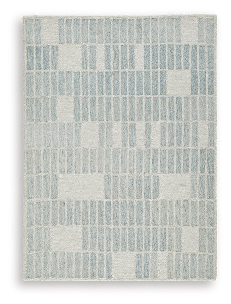 Dylanton Ivory/Blue Medium Rug from Ashley - Luna Furniture