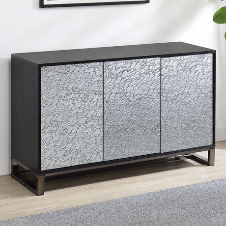 Mazie 3-Door SIdeboard with Patterned Mirror Doors from Steve Silver - Luna Furniture