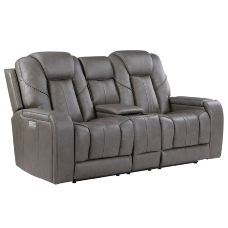 Daniel 3-Piece Triple Power Leather Reclining Home Theater Set from Steve Silver - Luna Furniture