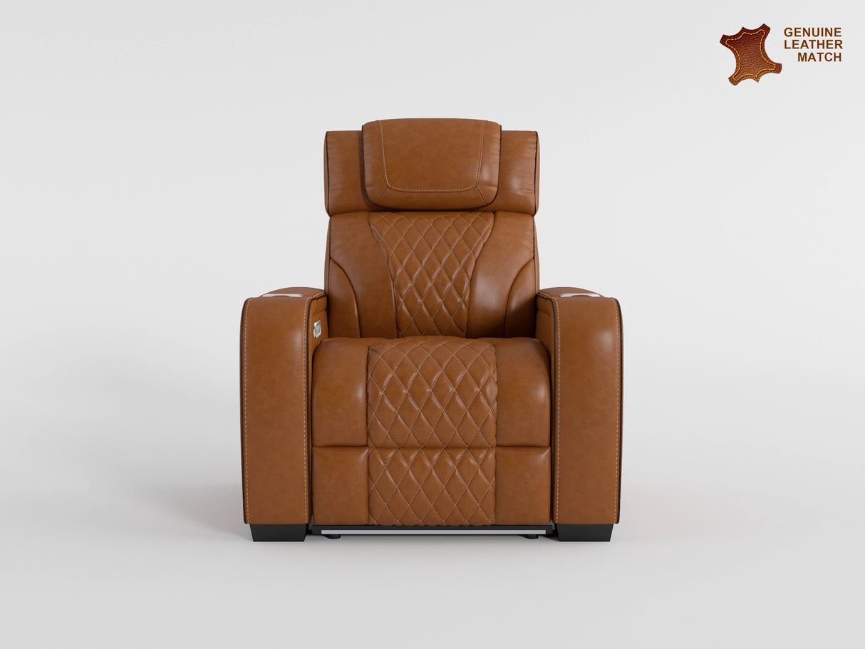Apex Blue 2-Piece Leather Power Reclining Living Room Sets from Homelegance - Luna Furniture