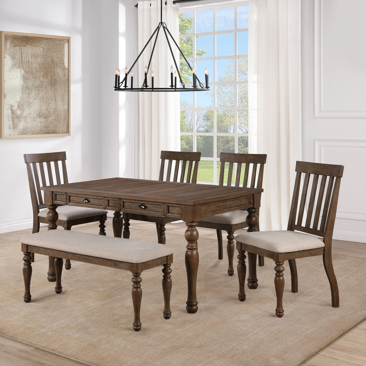 Joanna Bench, Brown from Steve Silver - Luna Furniture